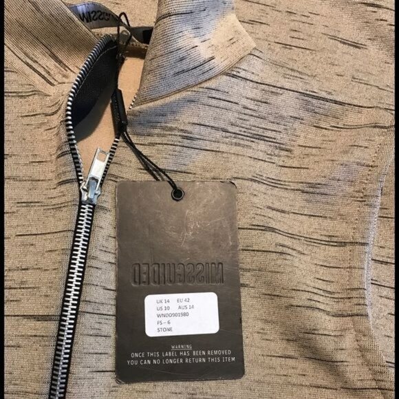 Missguided Body-Con Futurism Sleeveless Dress Women's Sz 10 - Picture 7 of 7